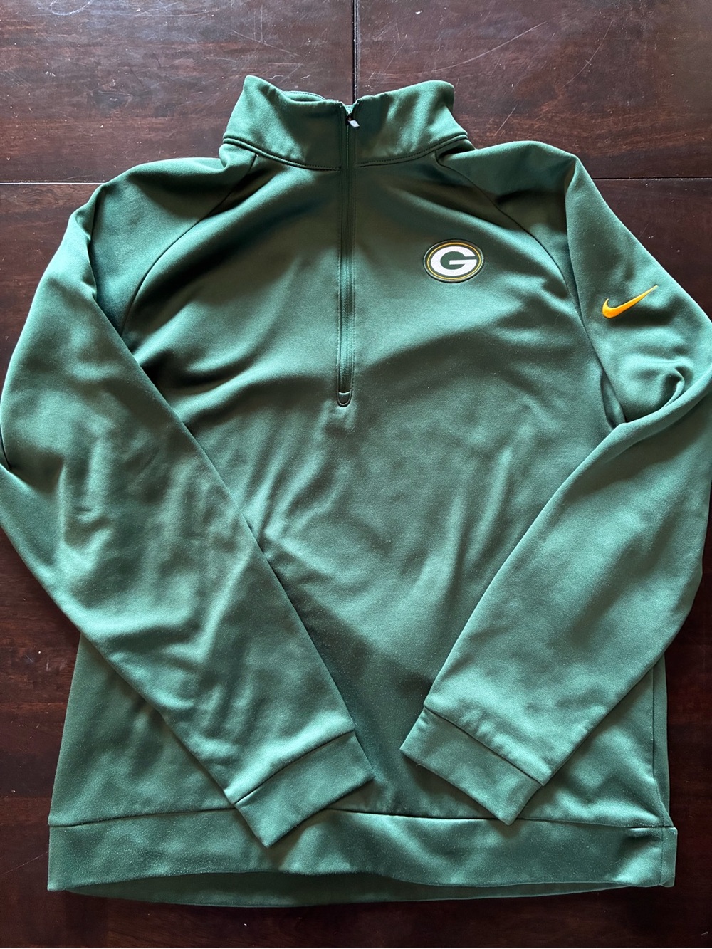 Nike Men’s Green Bay Packers 1/4 Zip Pullover Size Large